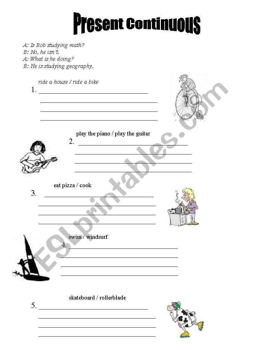 What are they doing? worksheet