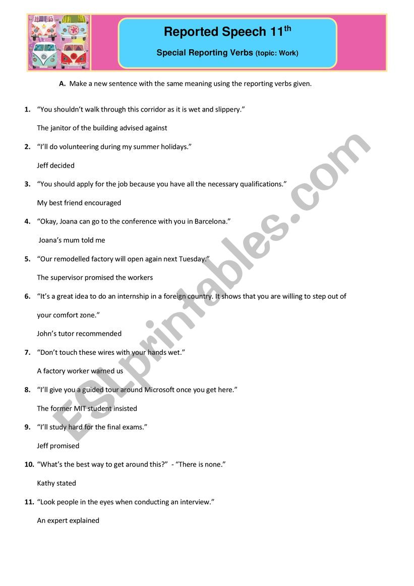 special-reporting-verbs-exercise-1-esl-worksheet-by-sandramaisa