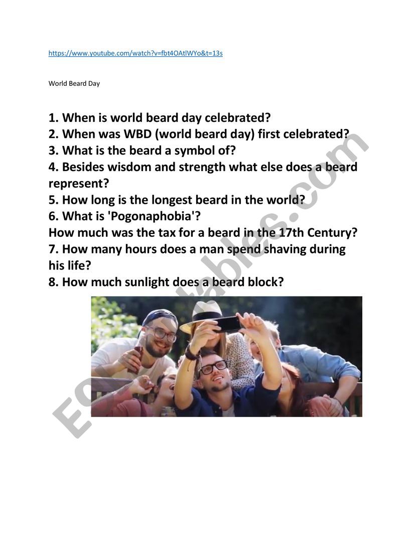 World beard day - 1st saturday in September