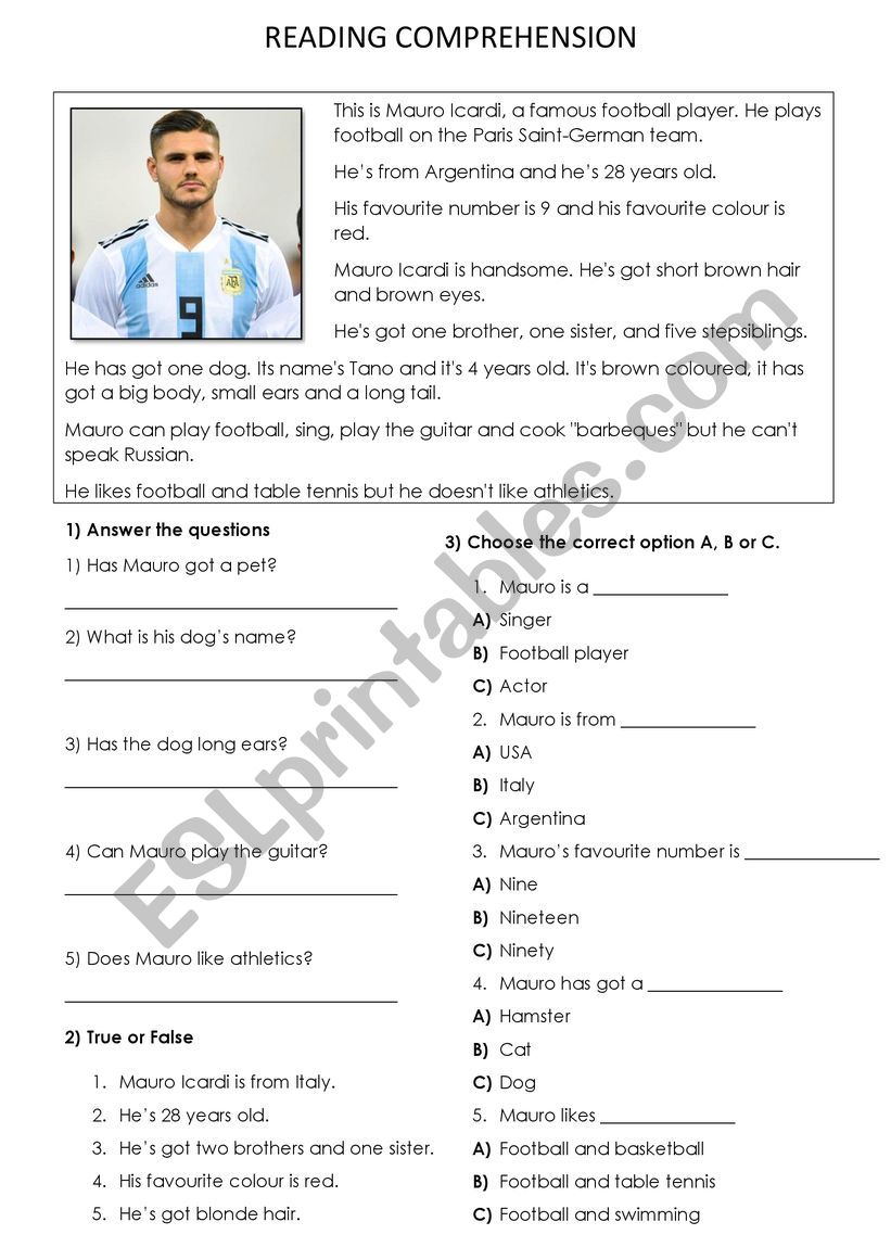 Describing famous people worksheet