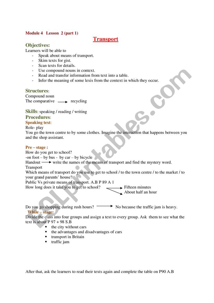 module 4 Lesson 2 Part 1 worksheet