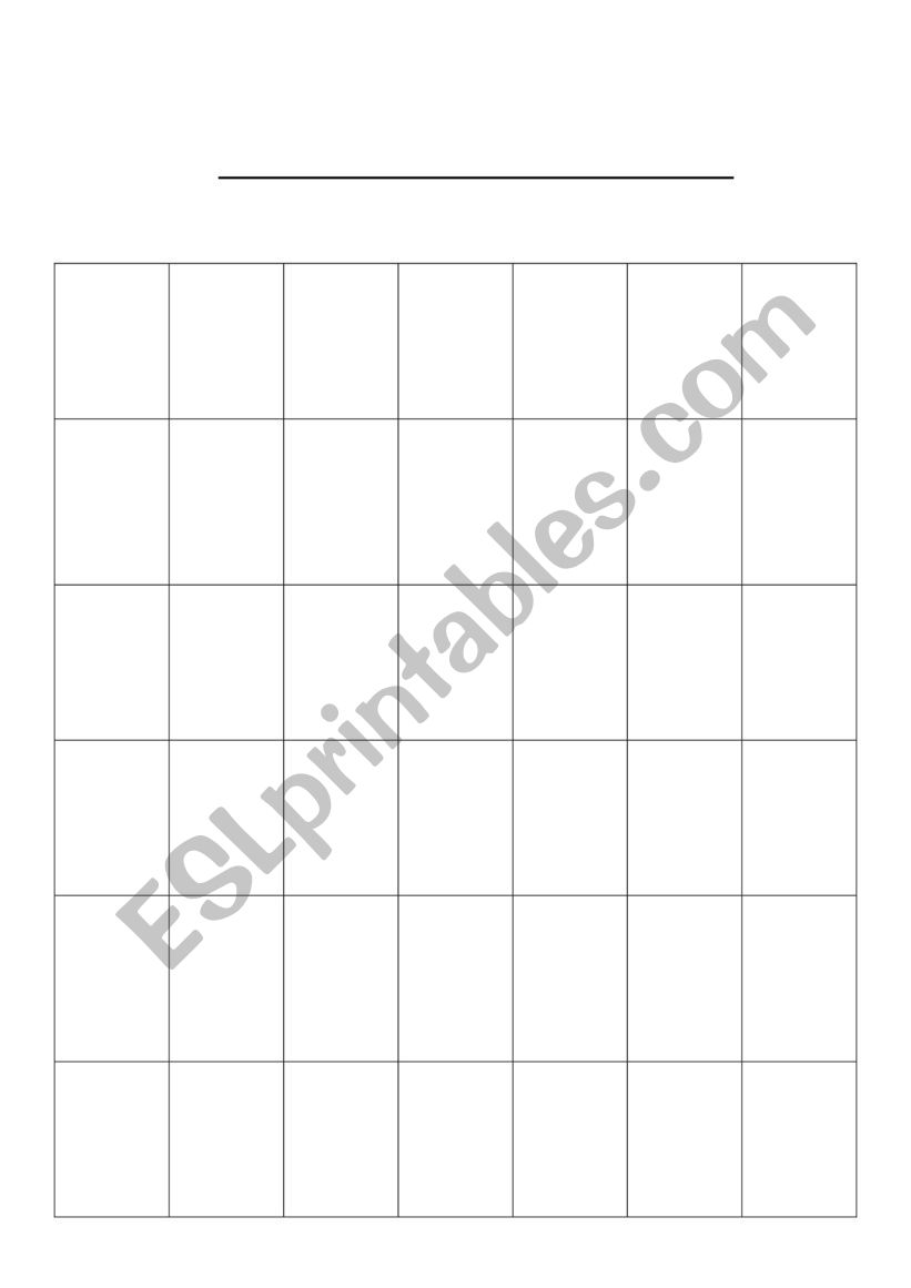 Make calendar worksheet