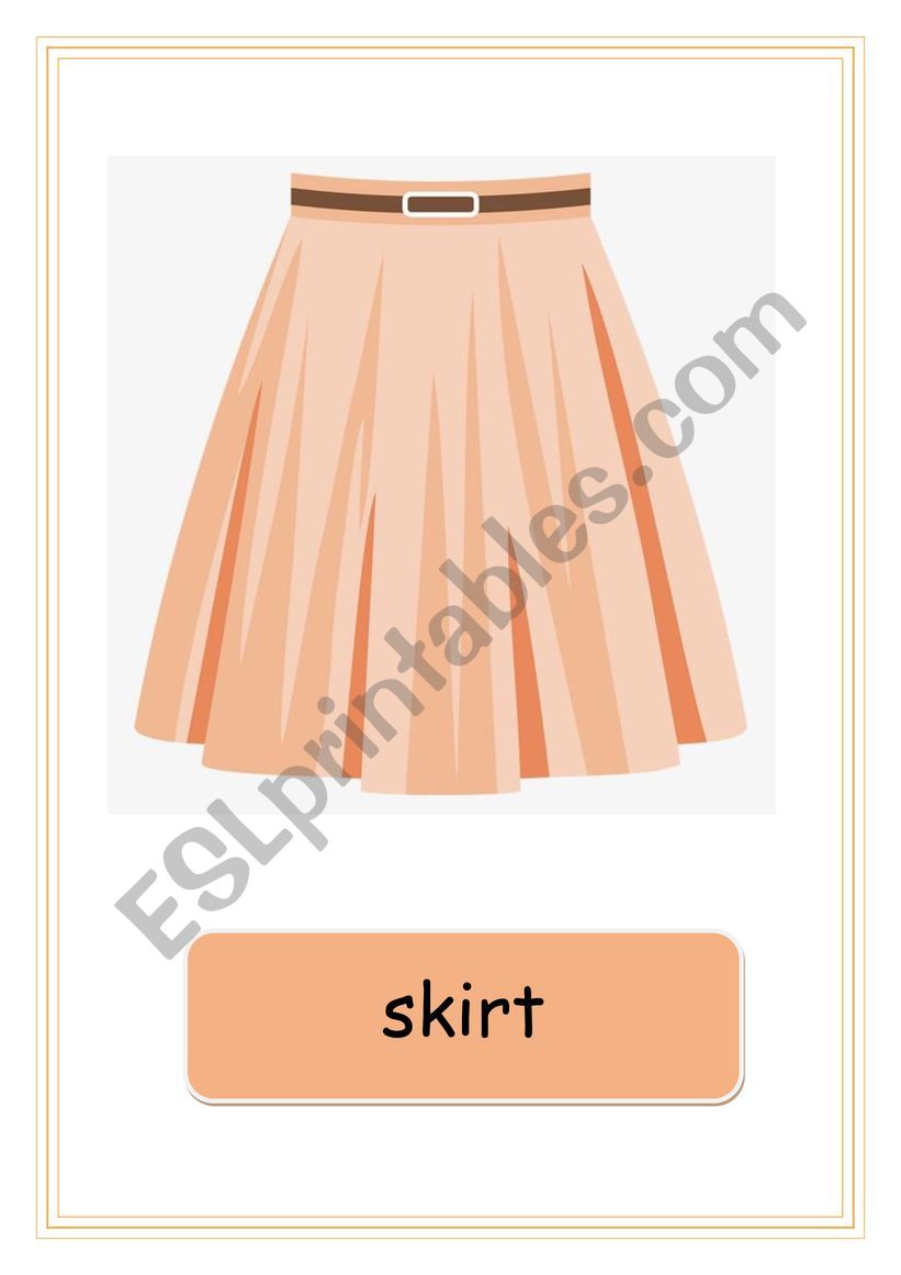 clothing worksheet