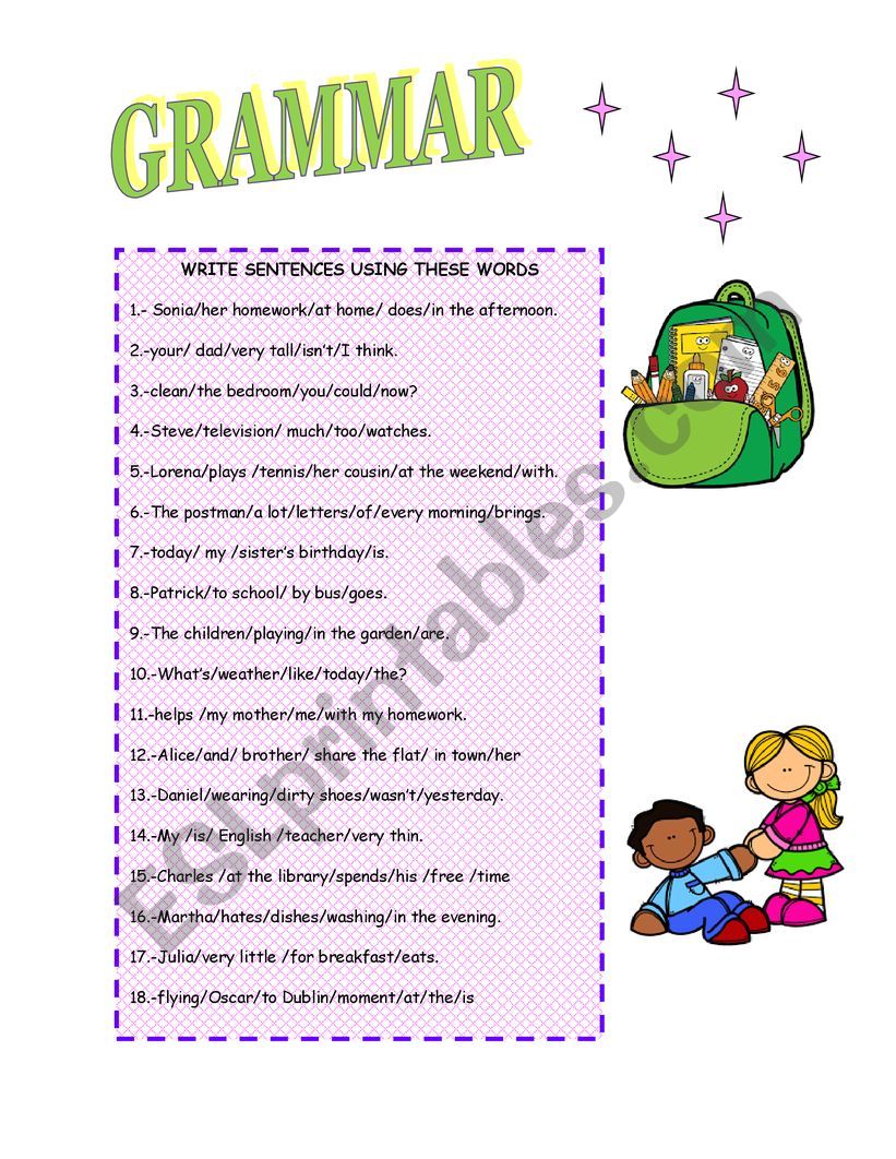 GRAMMAR EXERCISES worksheet