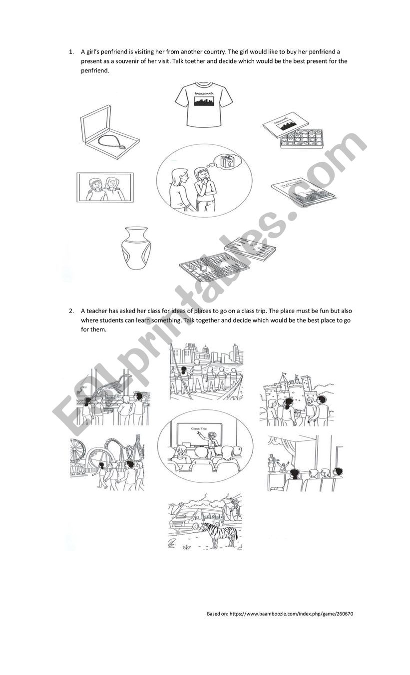 B1 PET Cambridge Speaking Exam Part 3