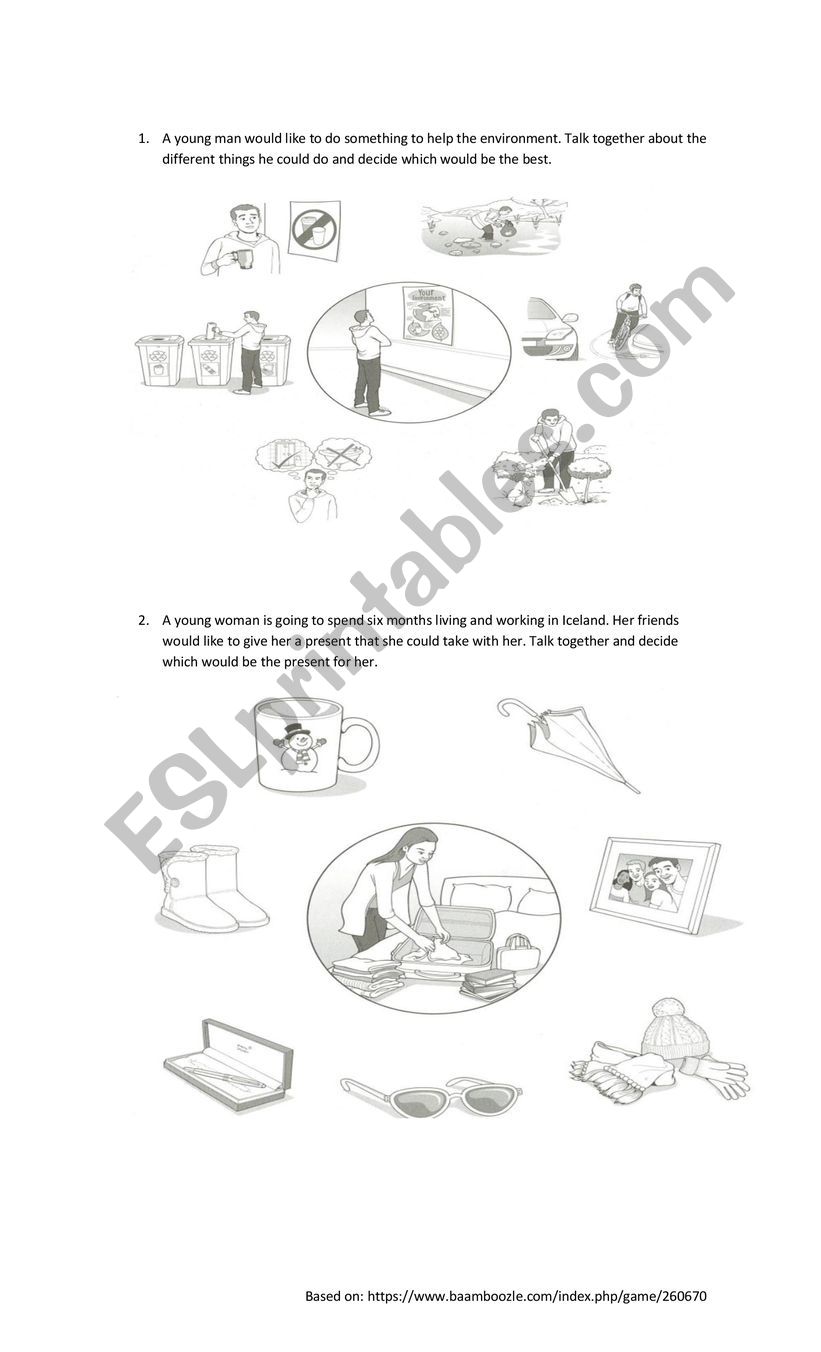 B1 PET Cambridge Speaking Exam Part 3