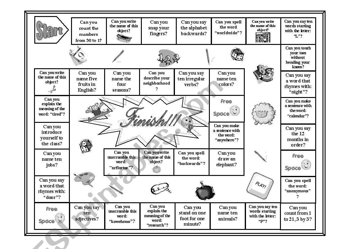 Can you... Boardgame (Black & White)