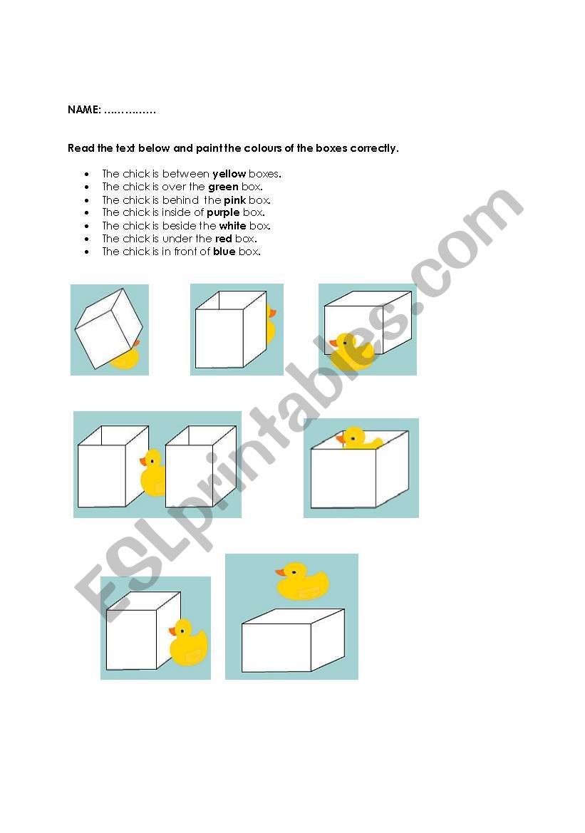 prepositions worksheet