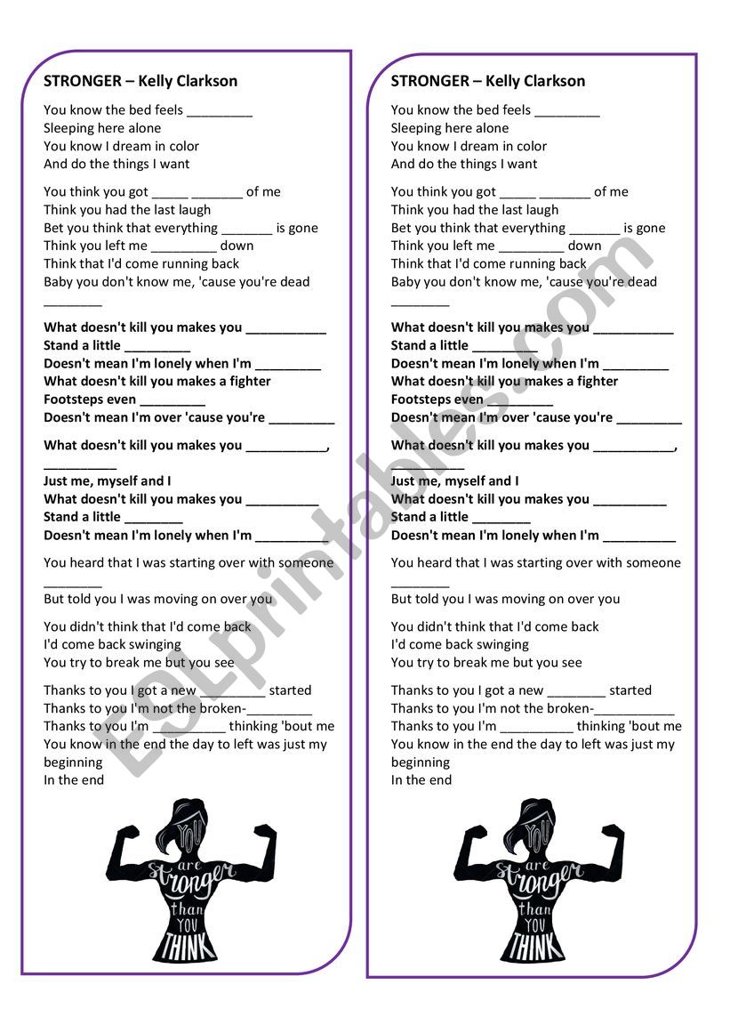 stronger-song-activity-esl-worksheet-by-kellyvalim