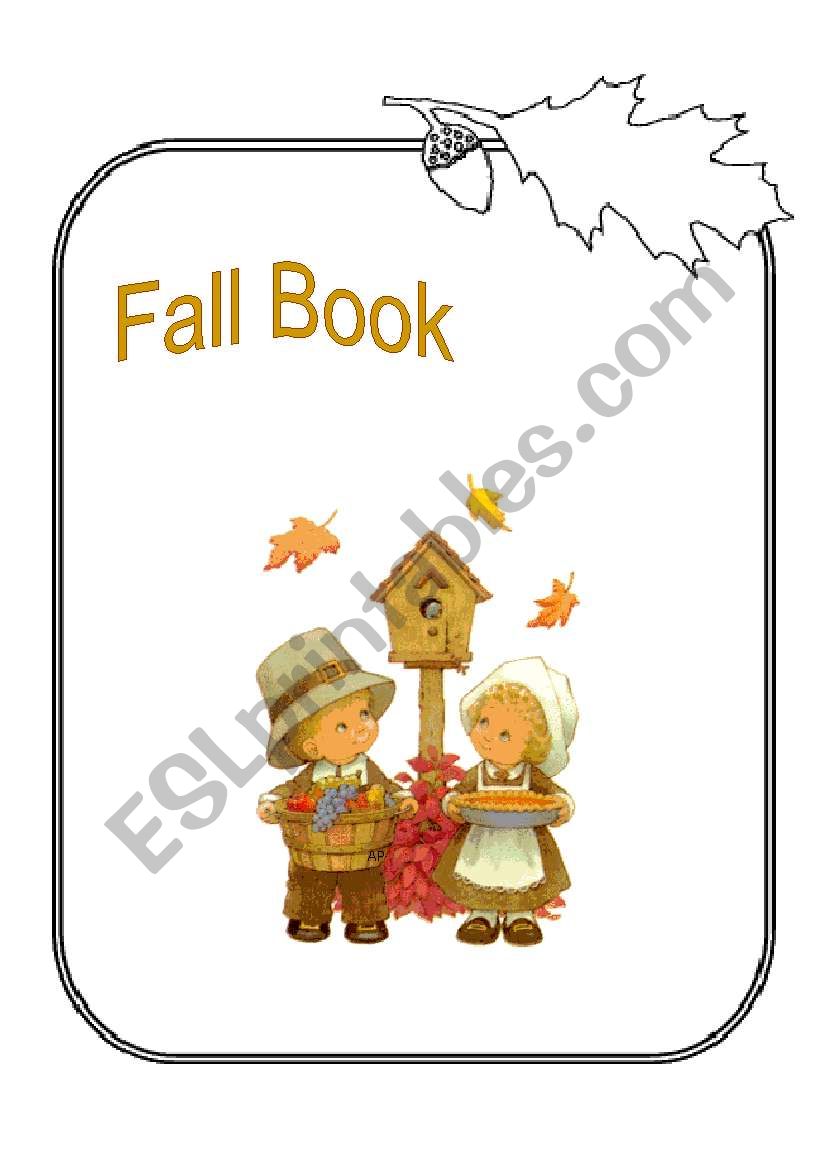 fall book  worksheet