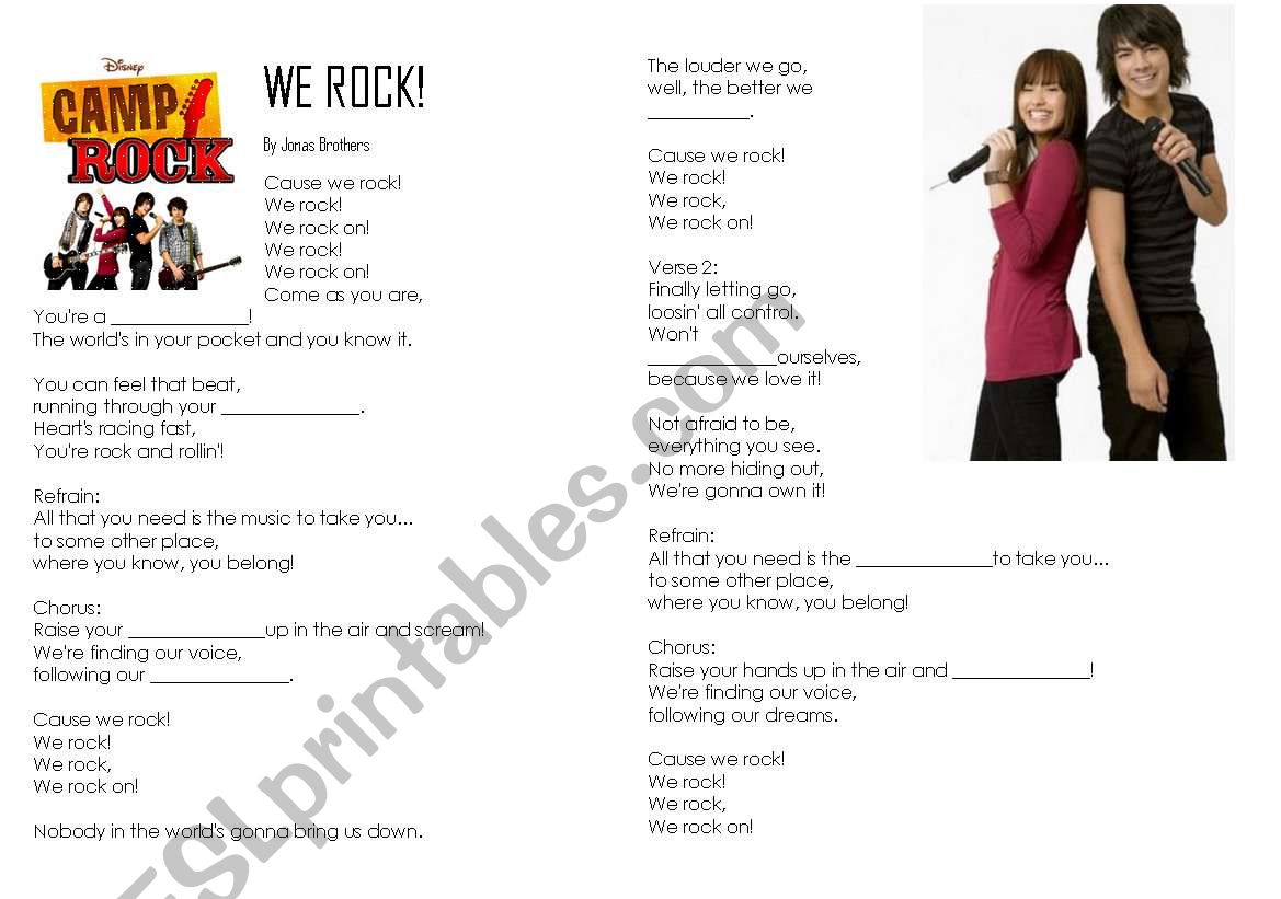 SONG We Rock (Disney Movie Camp Rock)