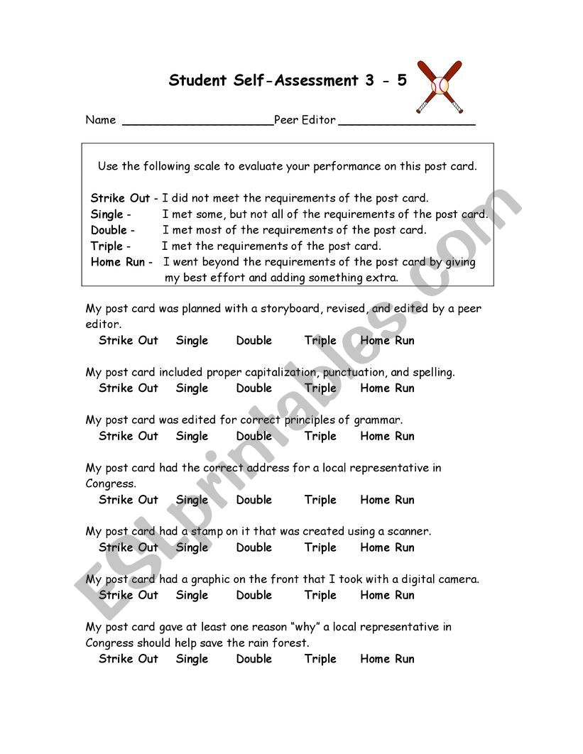 Book worksheet