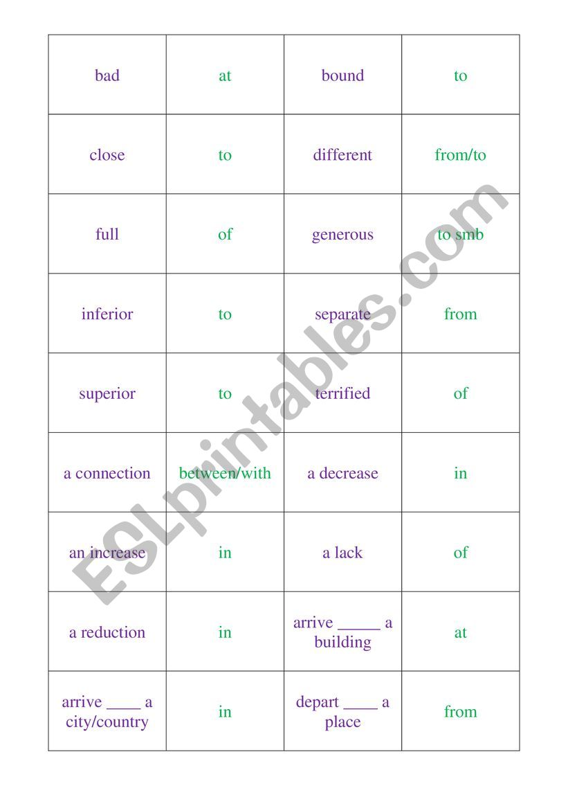 prepositional phrases (use of English B2)