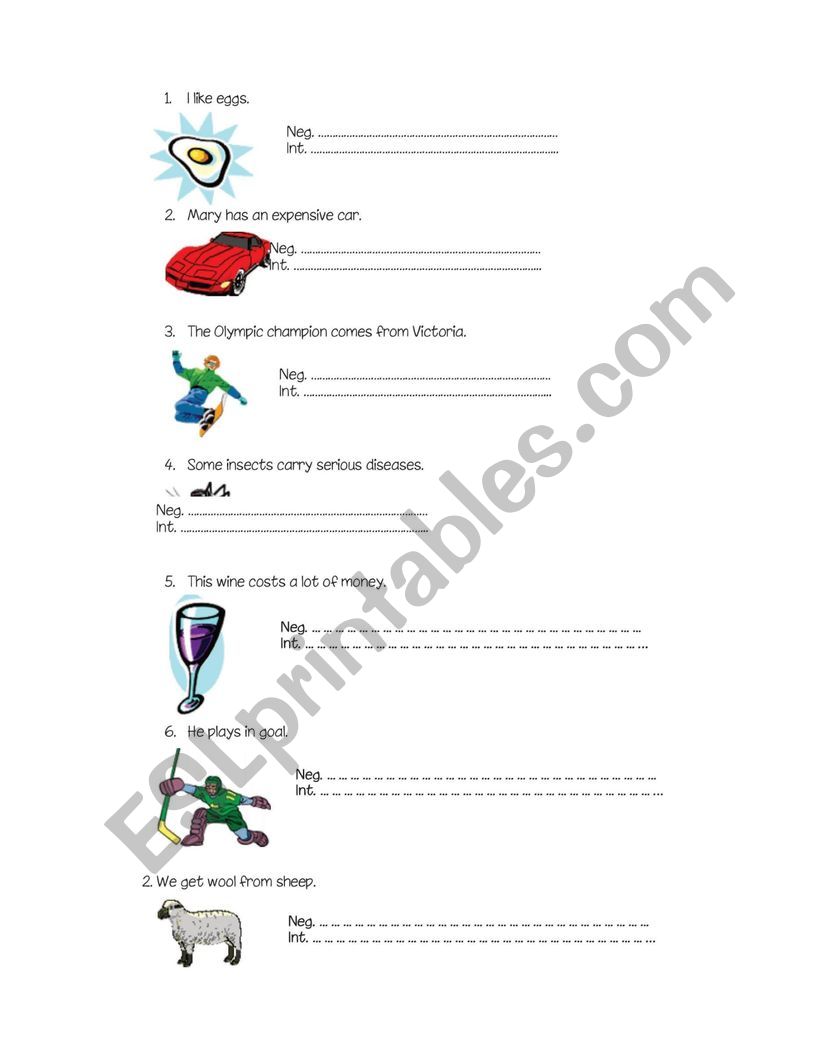  Simple Present worksheet