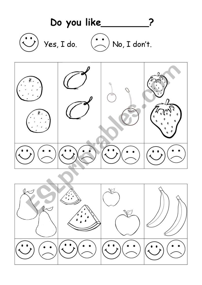 Fruit quiz conversation worksheet