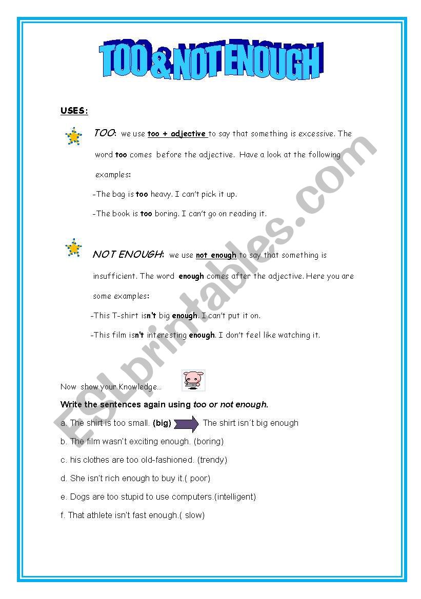 too-and-not-enough-esl-worksheet-by-anaisvi