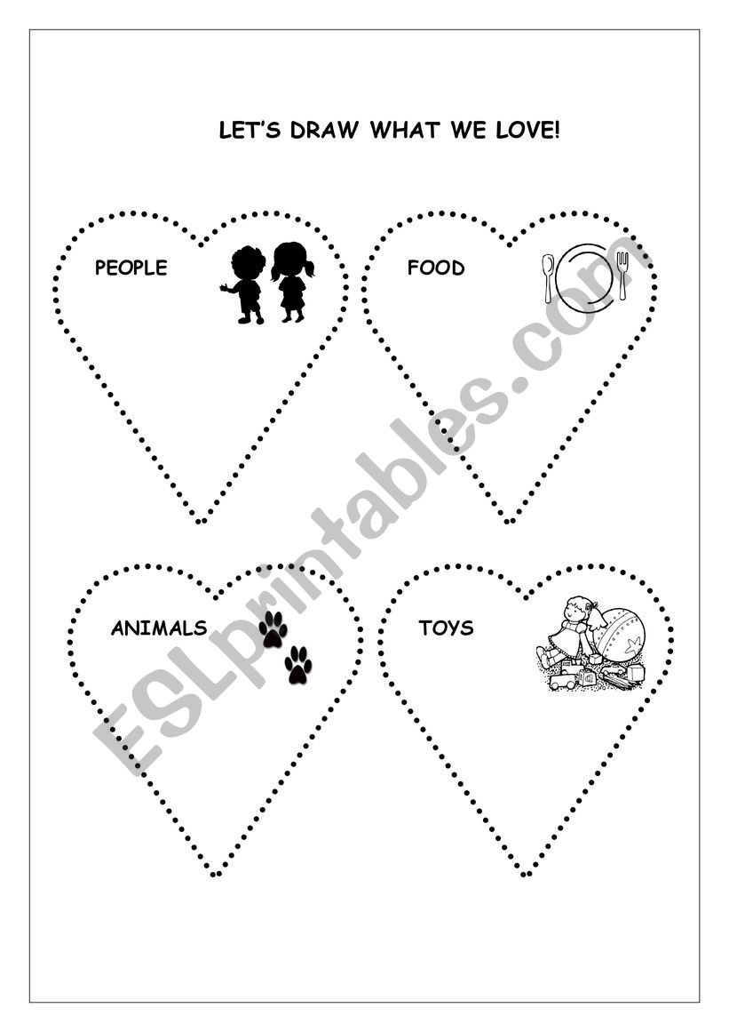 DRAWING ACTIVITY - WHAT WE LOVE