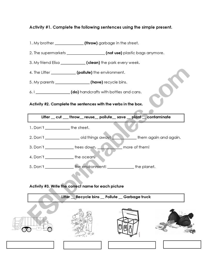 simple present practice worksheet