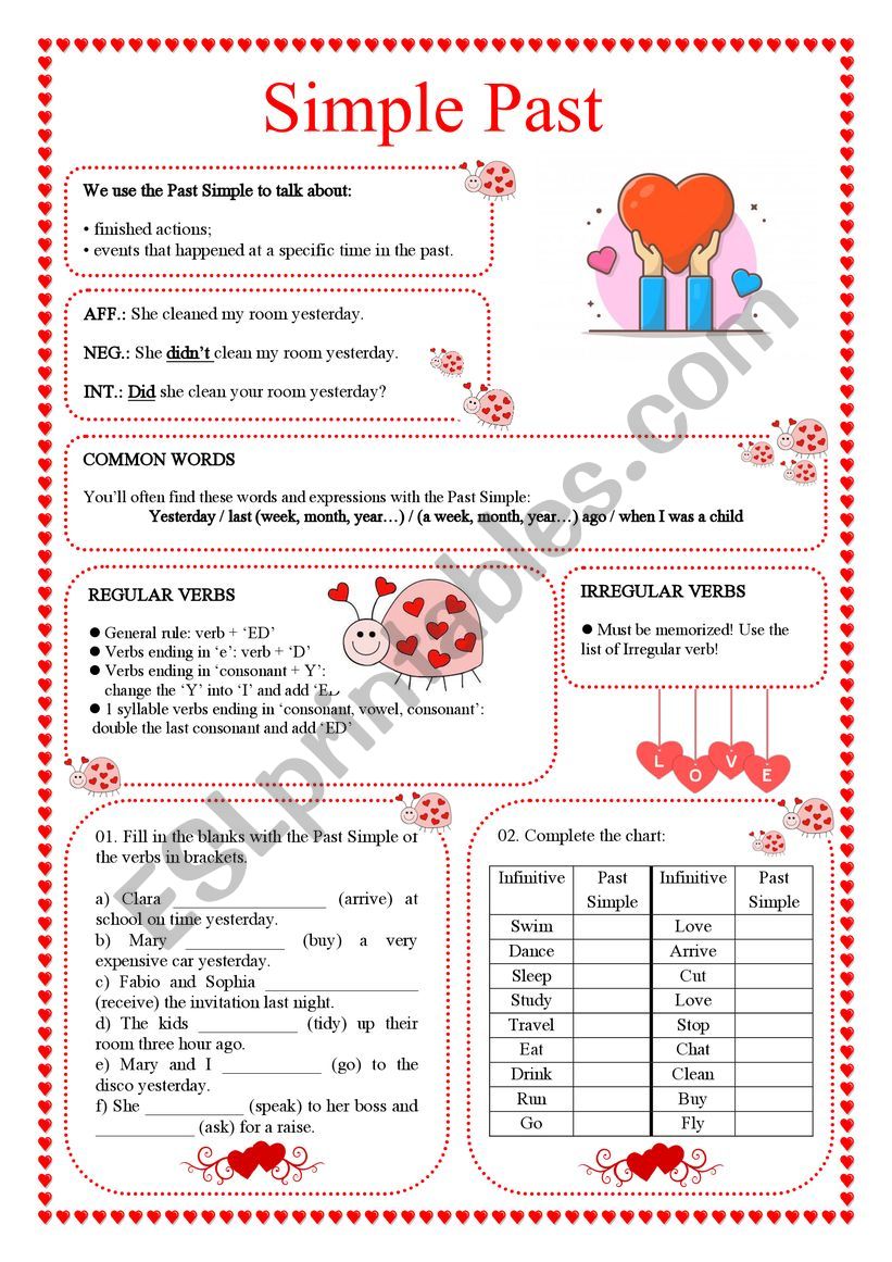 Simple Past worksheet