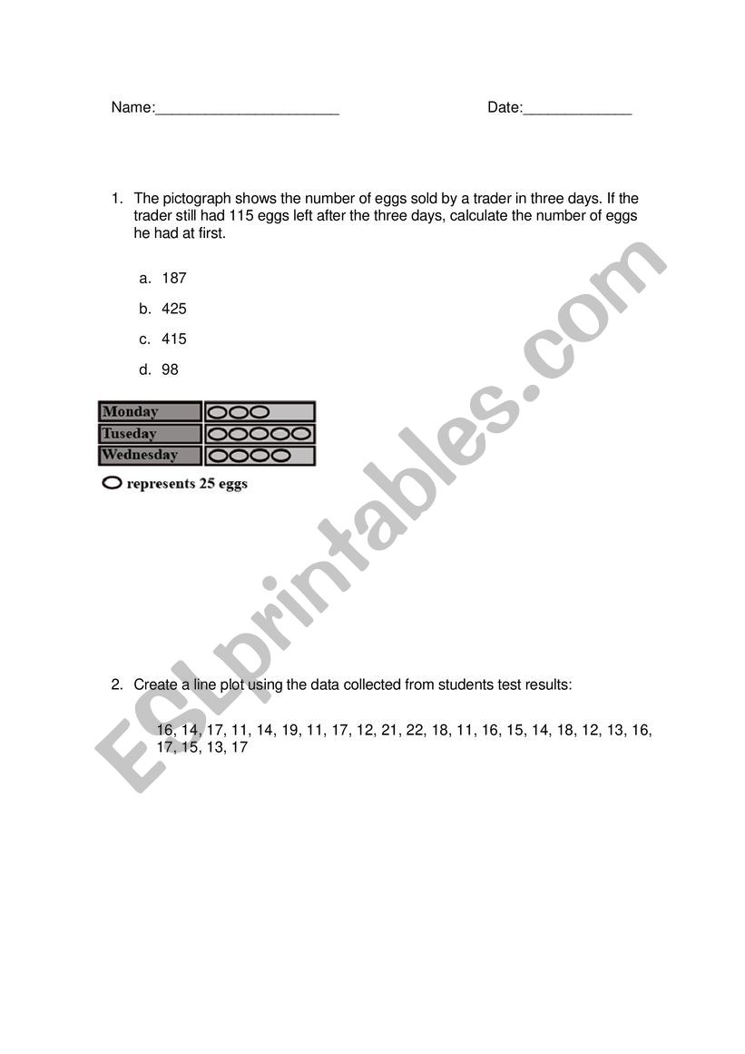 Graph Quiz worksheet