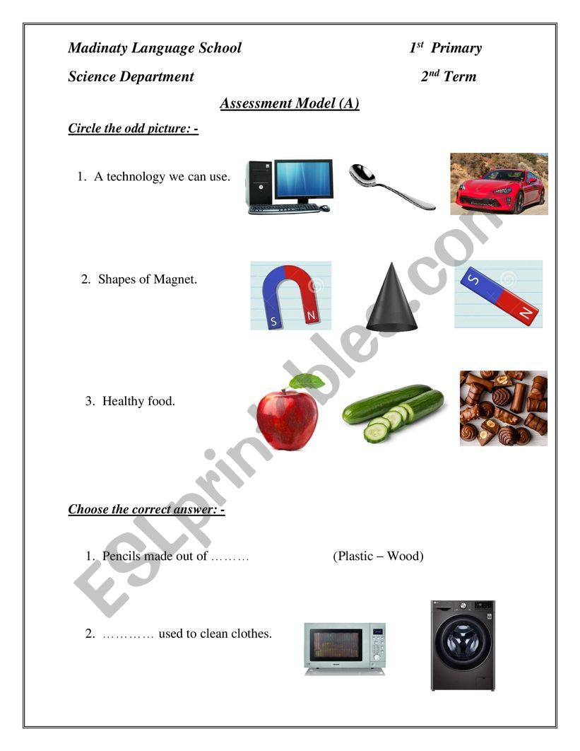 Revision worksheet