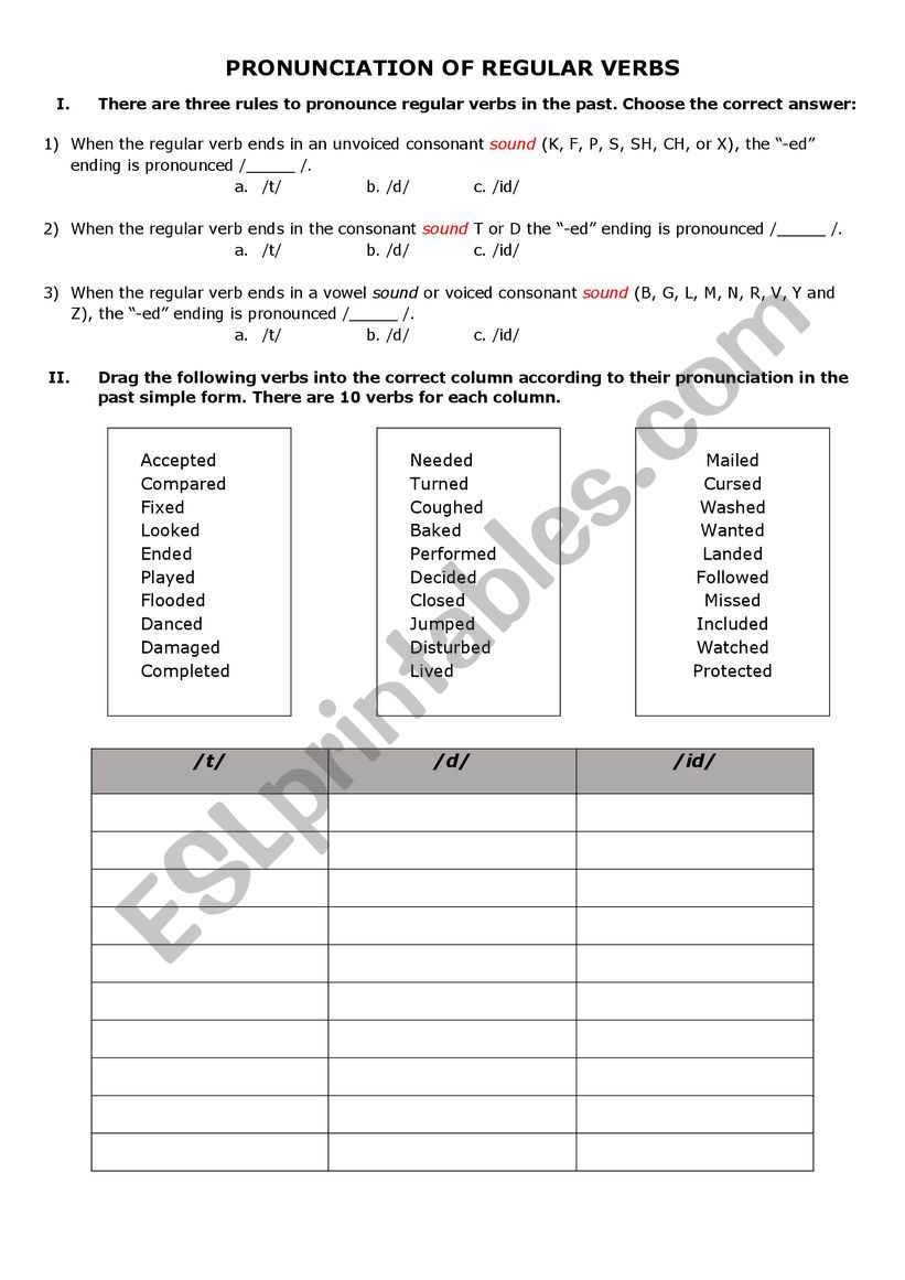 pronunciation-of-regular-verbs-esl-worksheet-by-aliciagar07