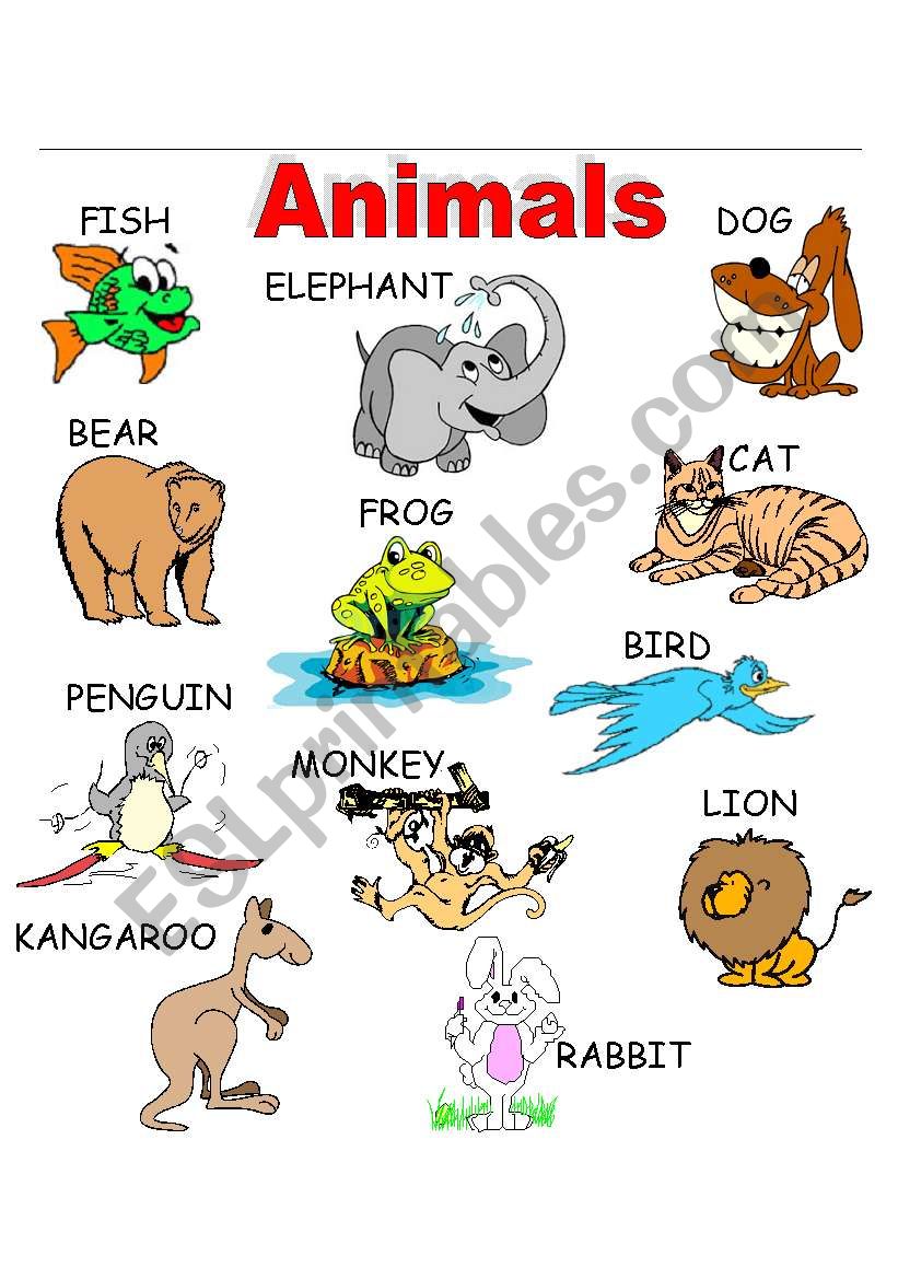 ANIMALS_1 - ESL worksheet by FLANCI