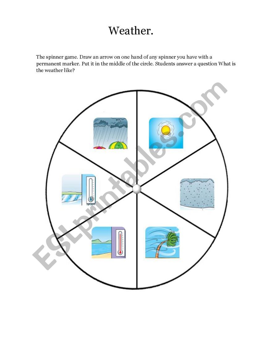 Weather worksheet