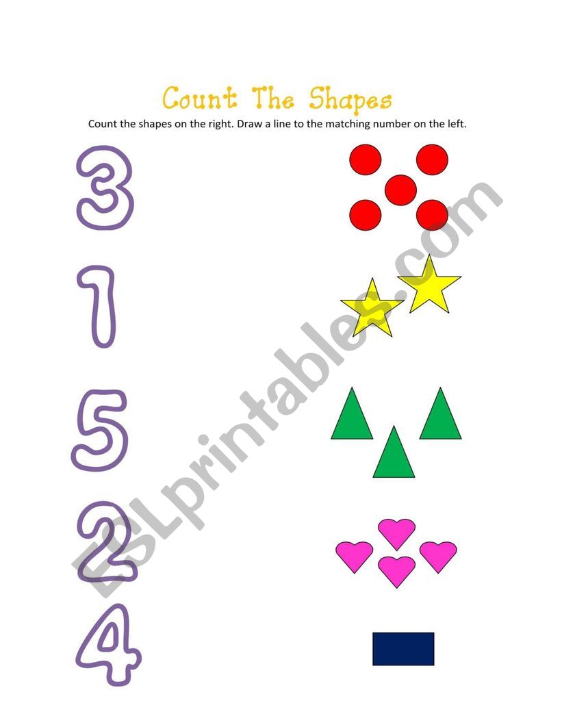count the shapes worksheet