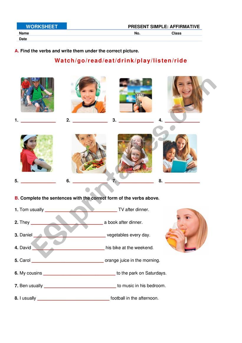Present Simple worksheet
