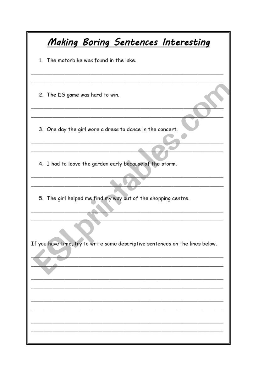 making-sentences-interesting-esl-worksheet-by-joshiewalker