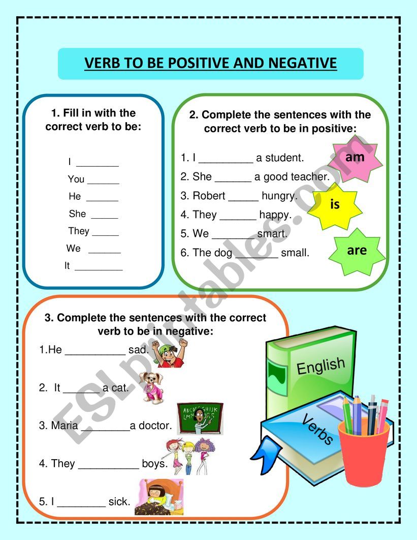 VERB TO BE worksheet