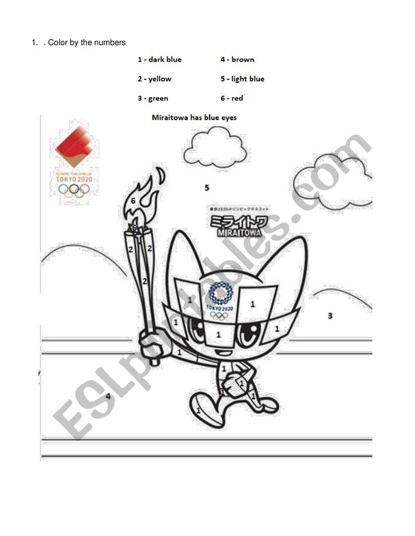 Olympic Games - Tokyo part 2 worksheet