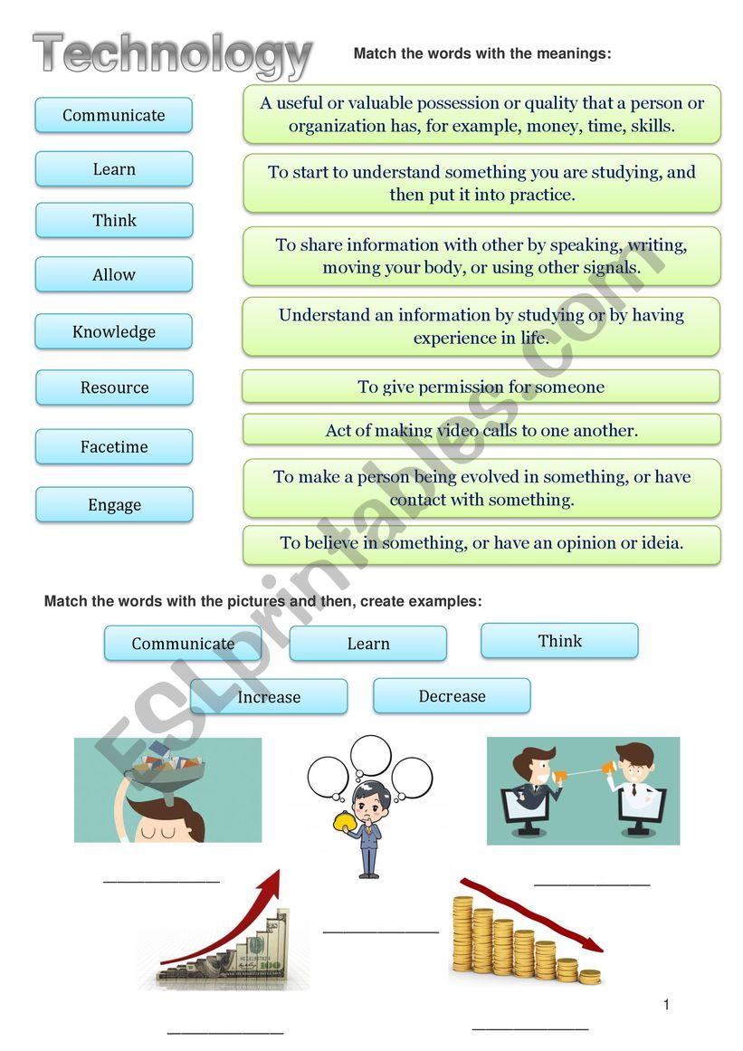 Technology worksheet