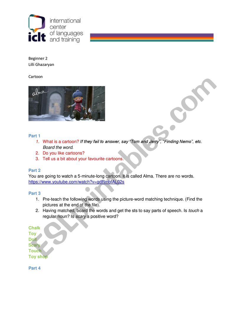 Alma worksheet