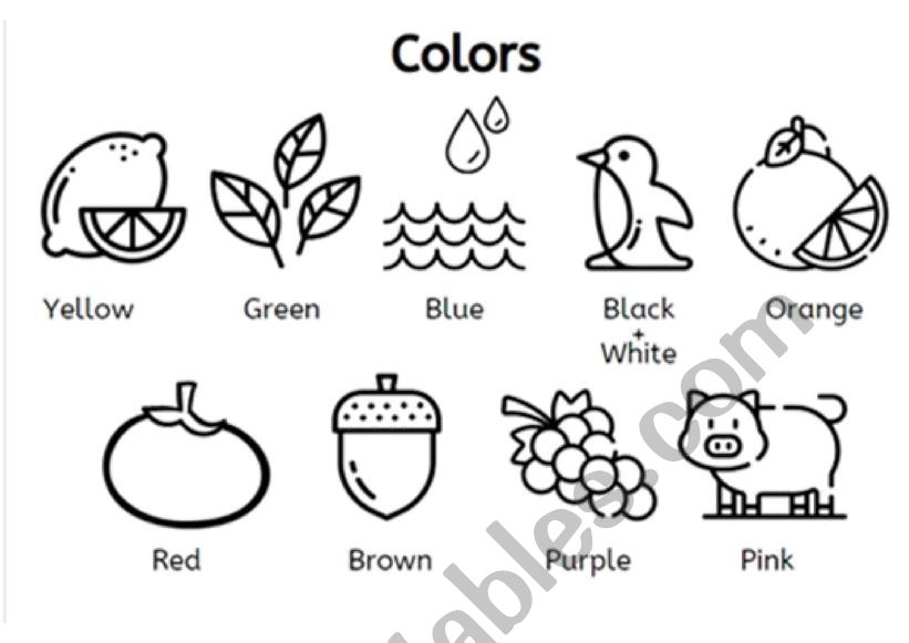 colours worksheet