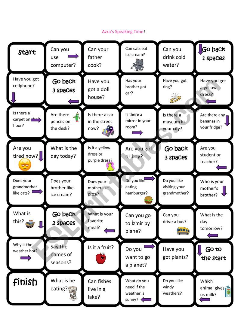 game worksheet