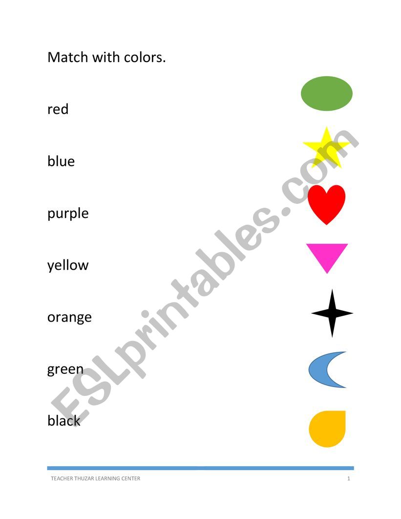 colour worksheet