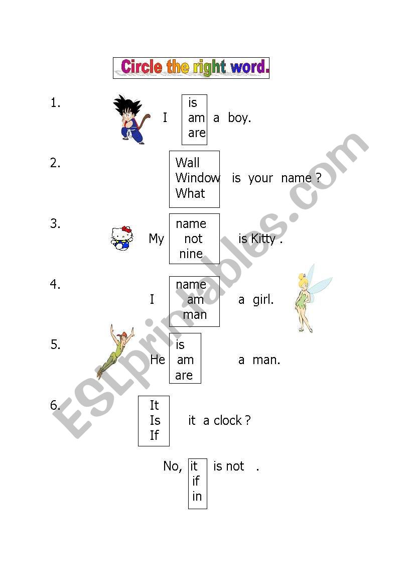 Fun with language  worksheet