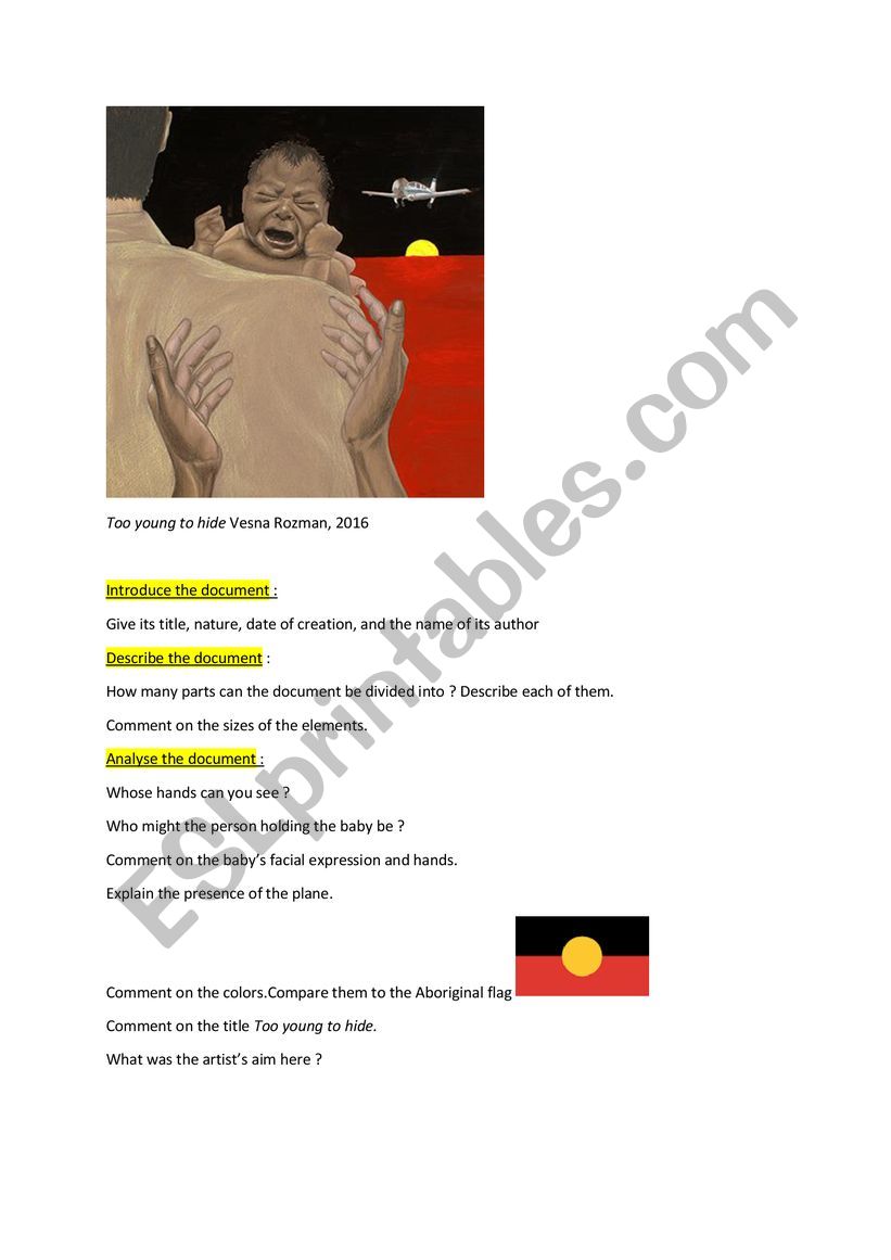 Artwork on the Stolen Generations