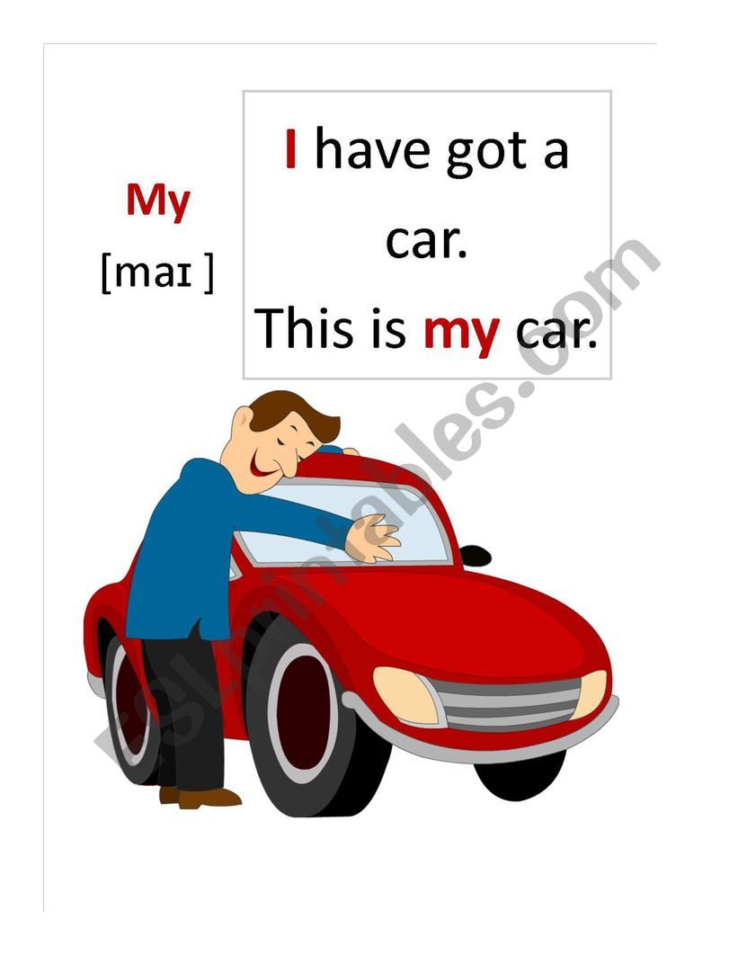 Possessive pronouns flashcards