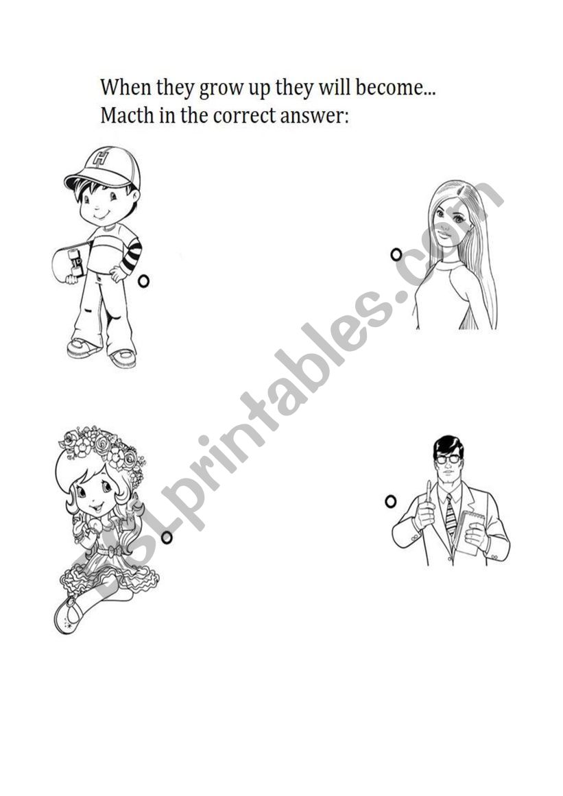 Boy, man, Girl and Woman worksheet