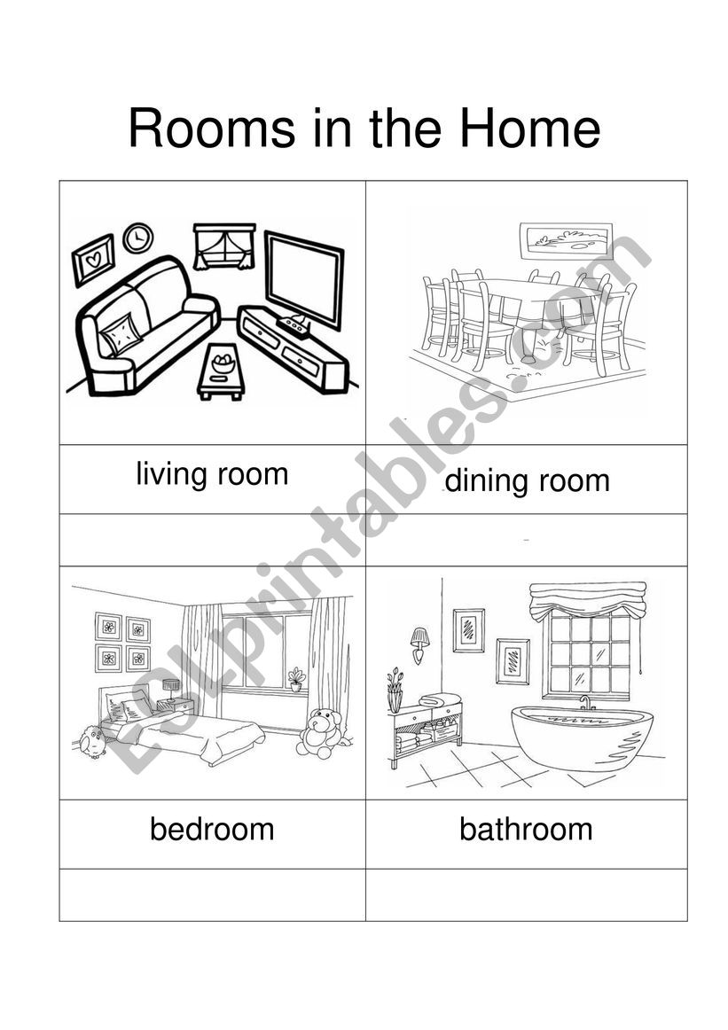 Rooms worksheet