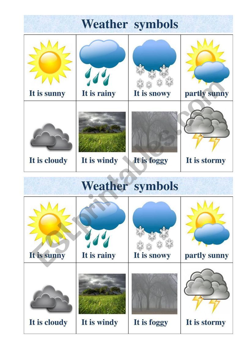 whatï¿½s the weather like today? - ESL worksheet by moon_ara
