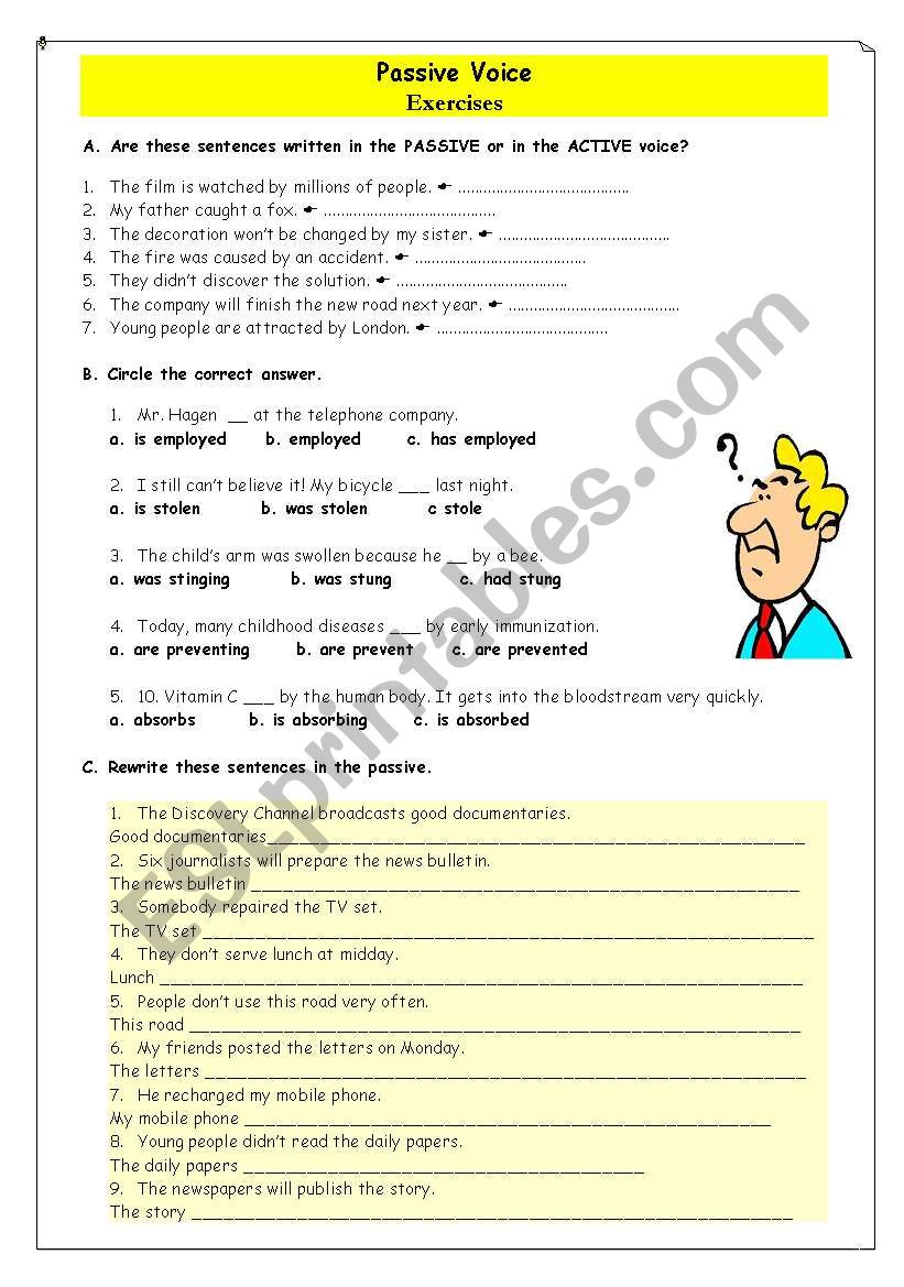 Passive Voice  worksheet