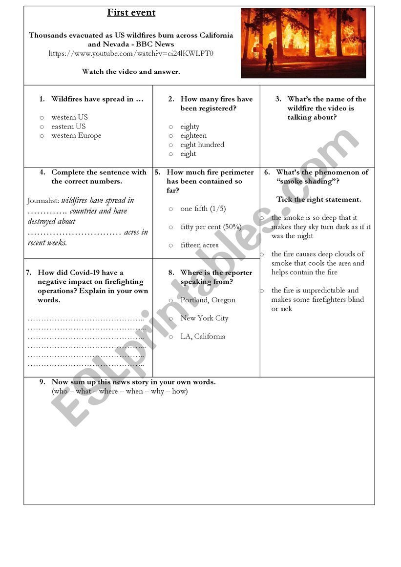 Summer Review 2021 worksheet