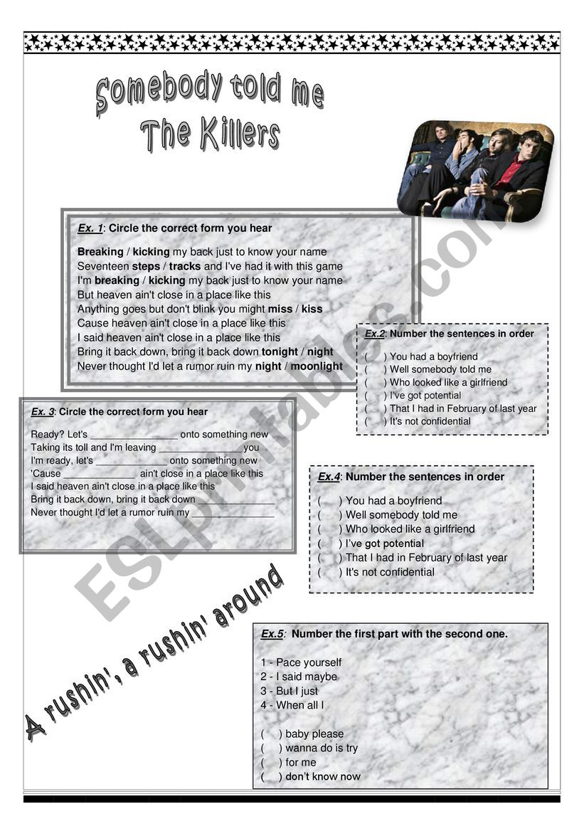 Somebody told me - The killers
