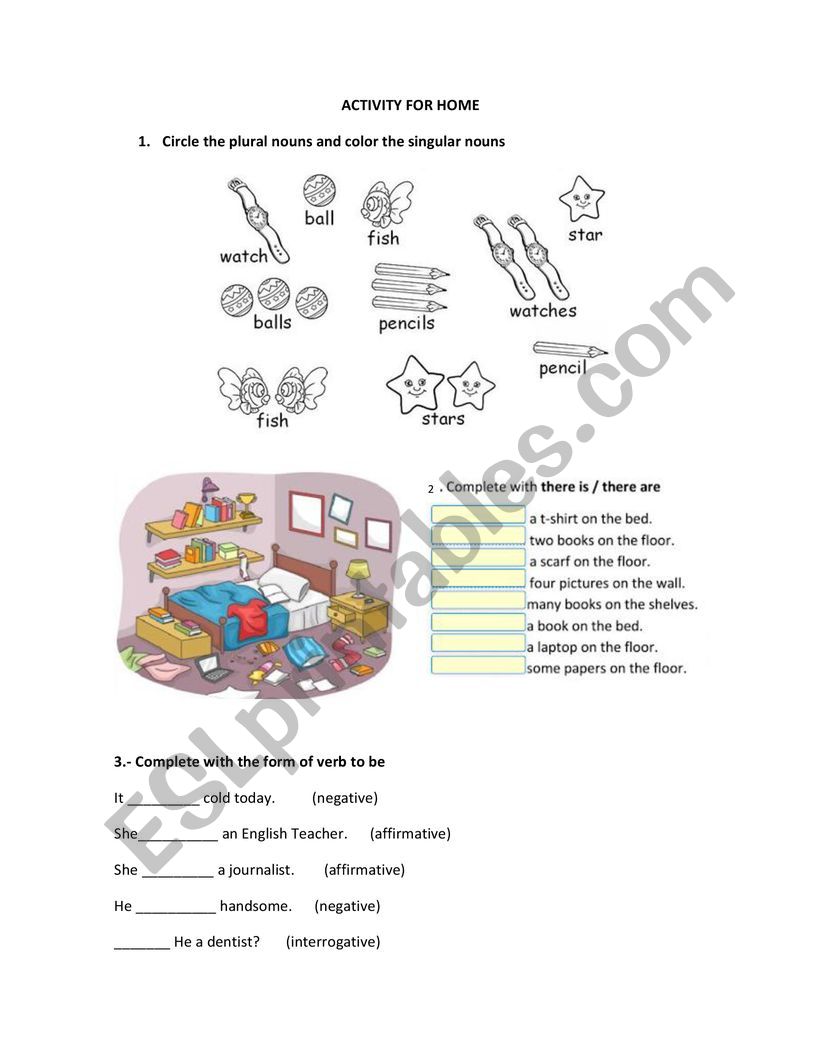 English activity worksheet