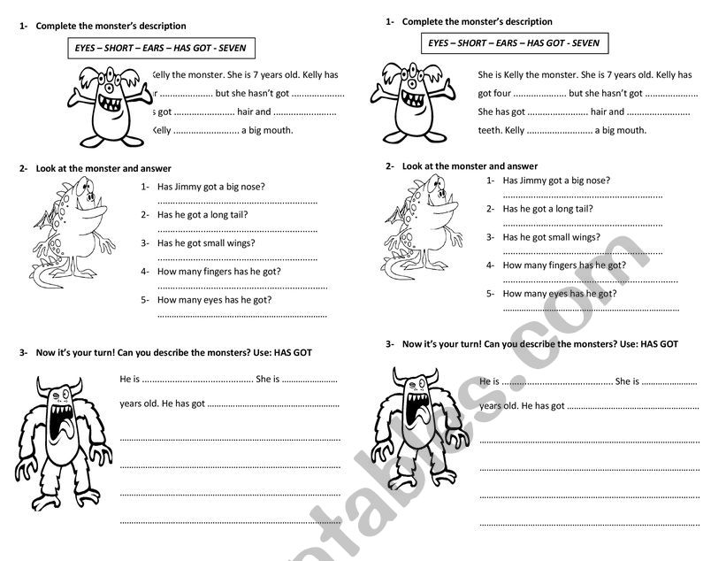 has got worksheet