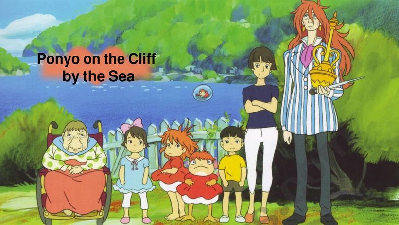Ponyo on the cliff by the sea worksheet